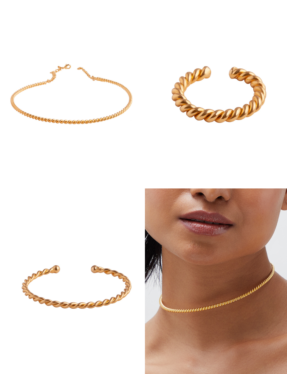 Izna Combo - Ring + Bracelet + Choker