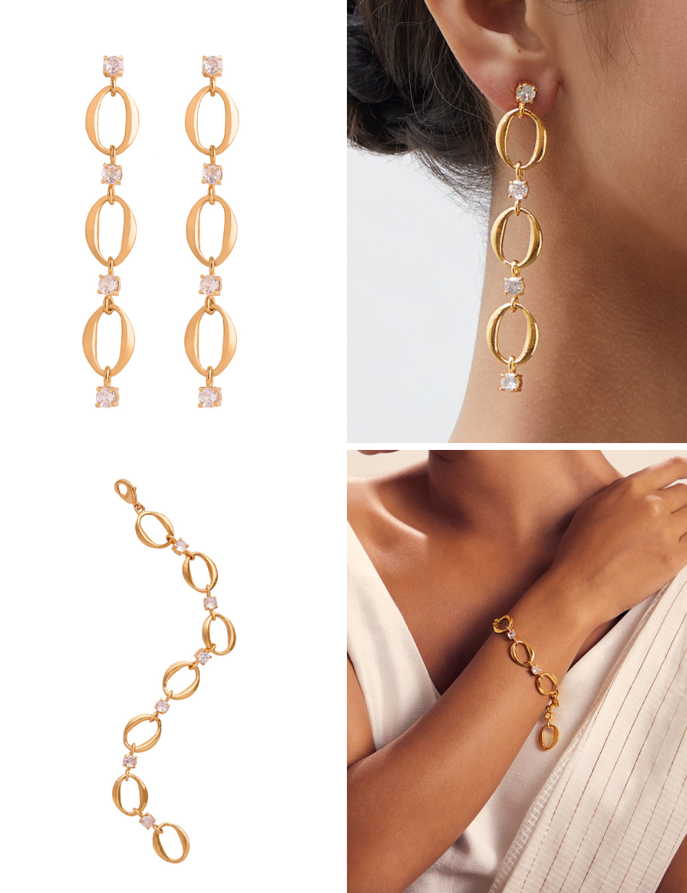 AD Rani Short Dangler + Bracelet