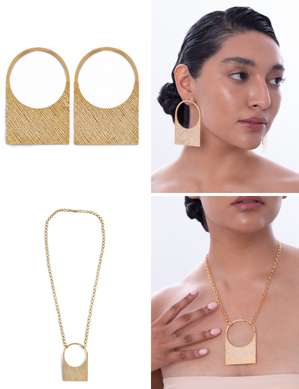 Contour Earrings + Necklace
