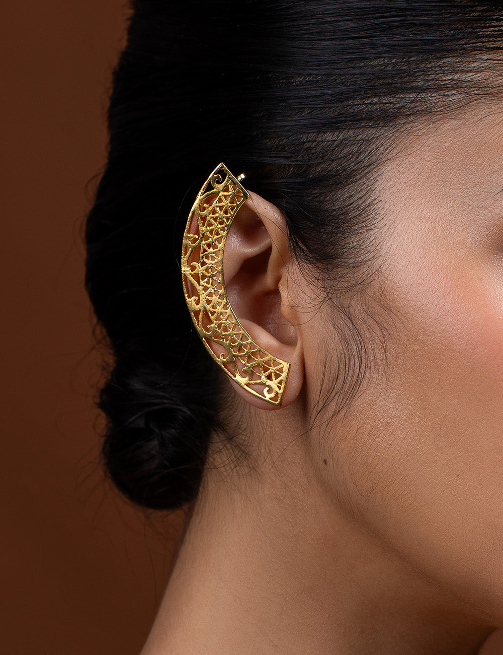 Kalchakra Lattice Ear Cuff