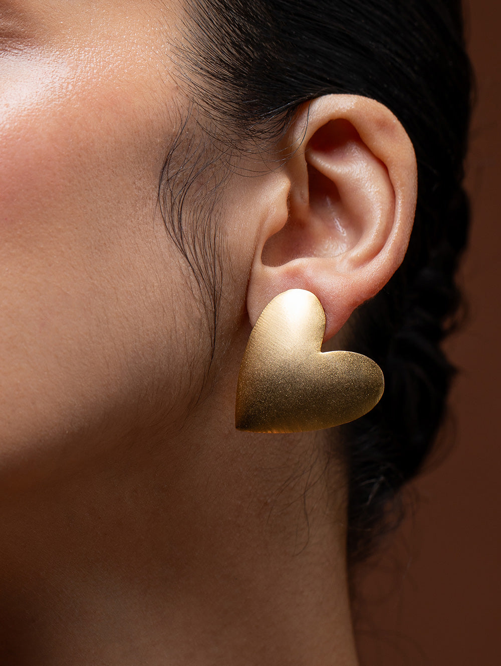 Golden Sweetheart Studs