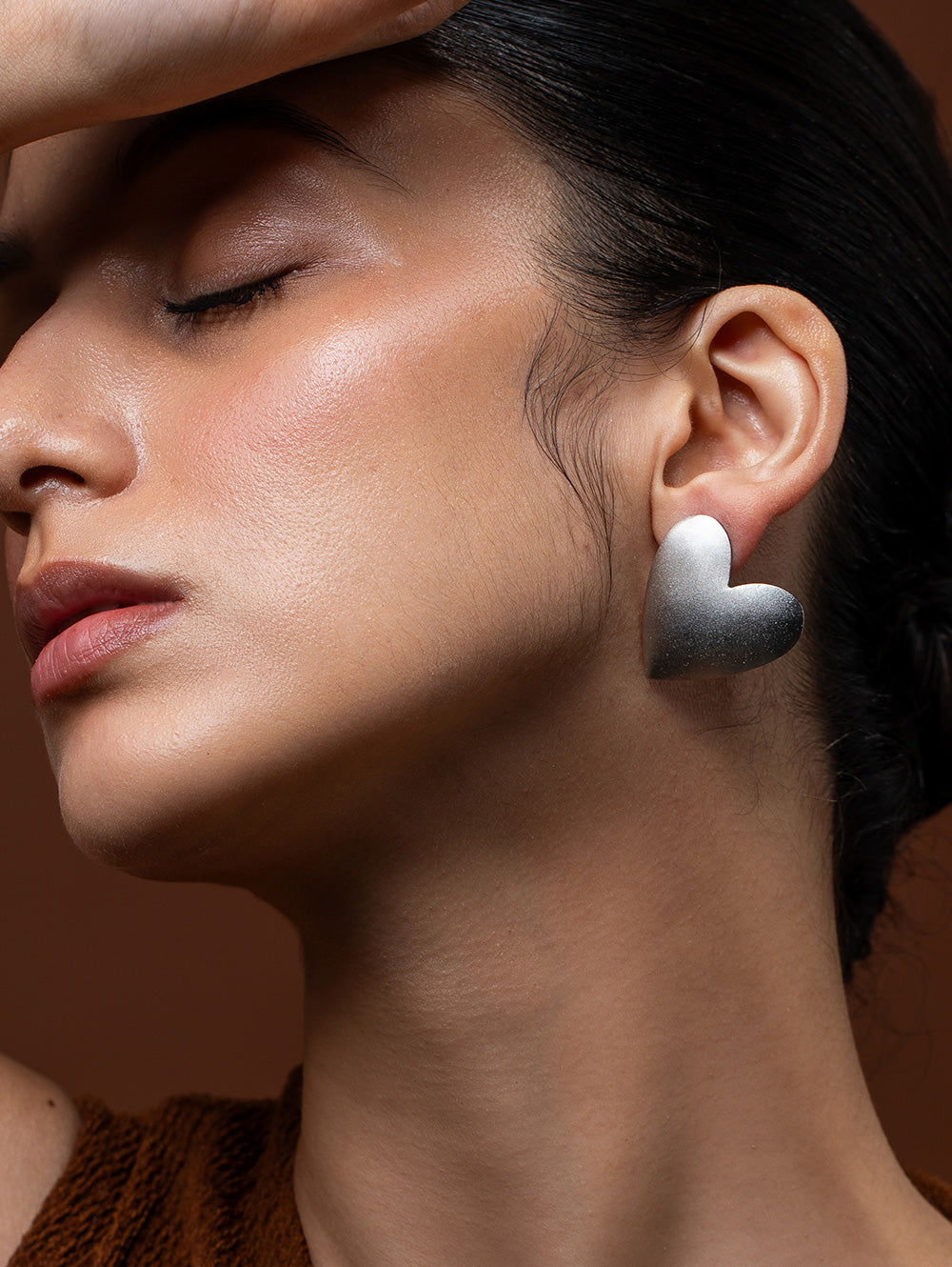 Silver Sweetheart Studs