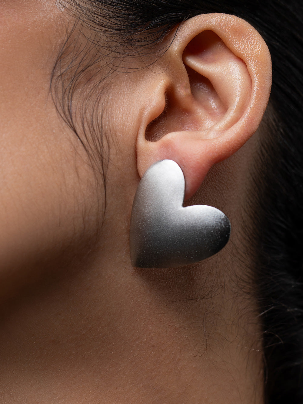 Silver Sweetheart Studs