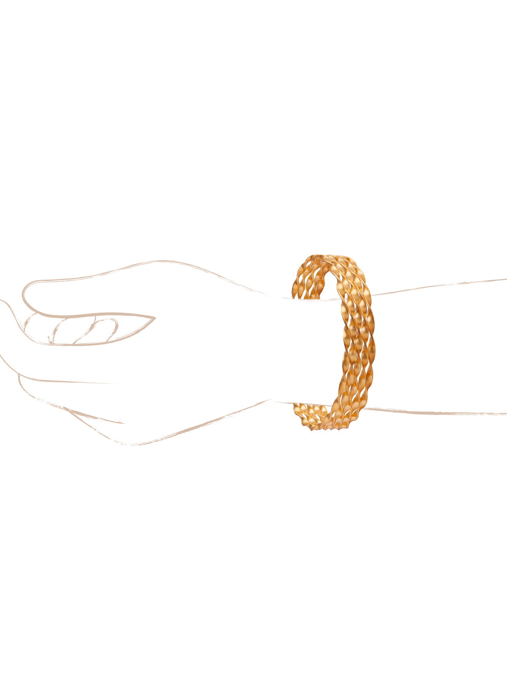 Filza Bracelet | 24k Gold Plated | Handmade | Made in India