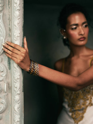 Reeva Silver Bangles