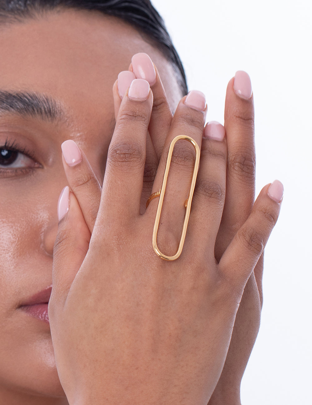 Sleek Oval Hoops + Ring