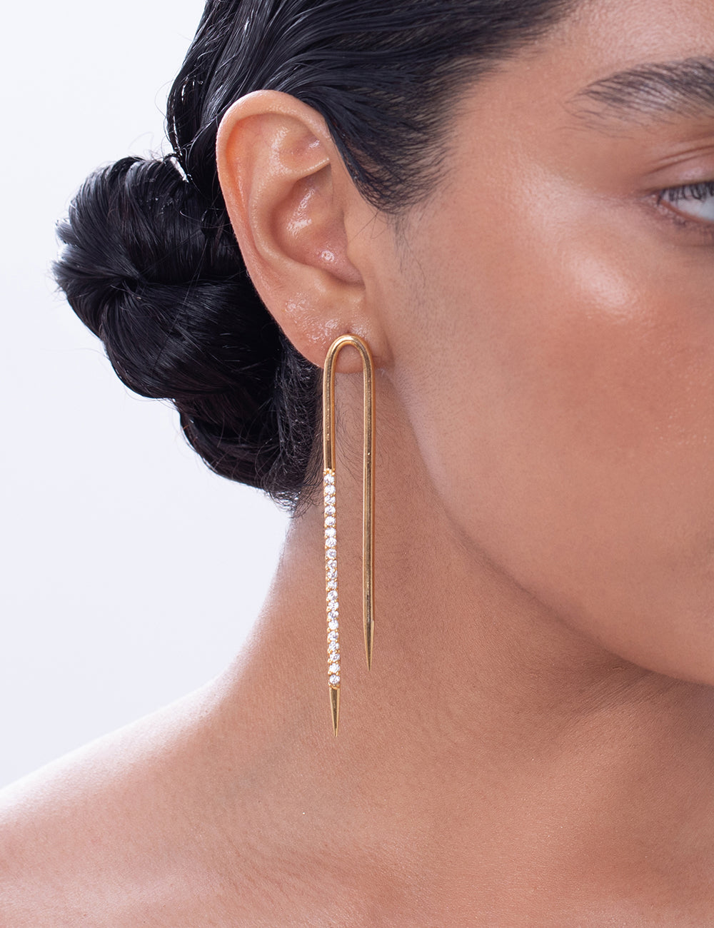 American Diamond Thread Earrings