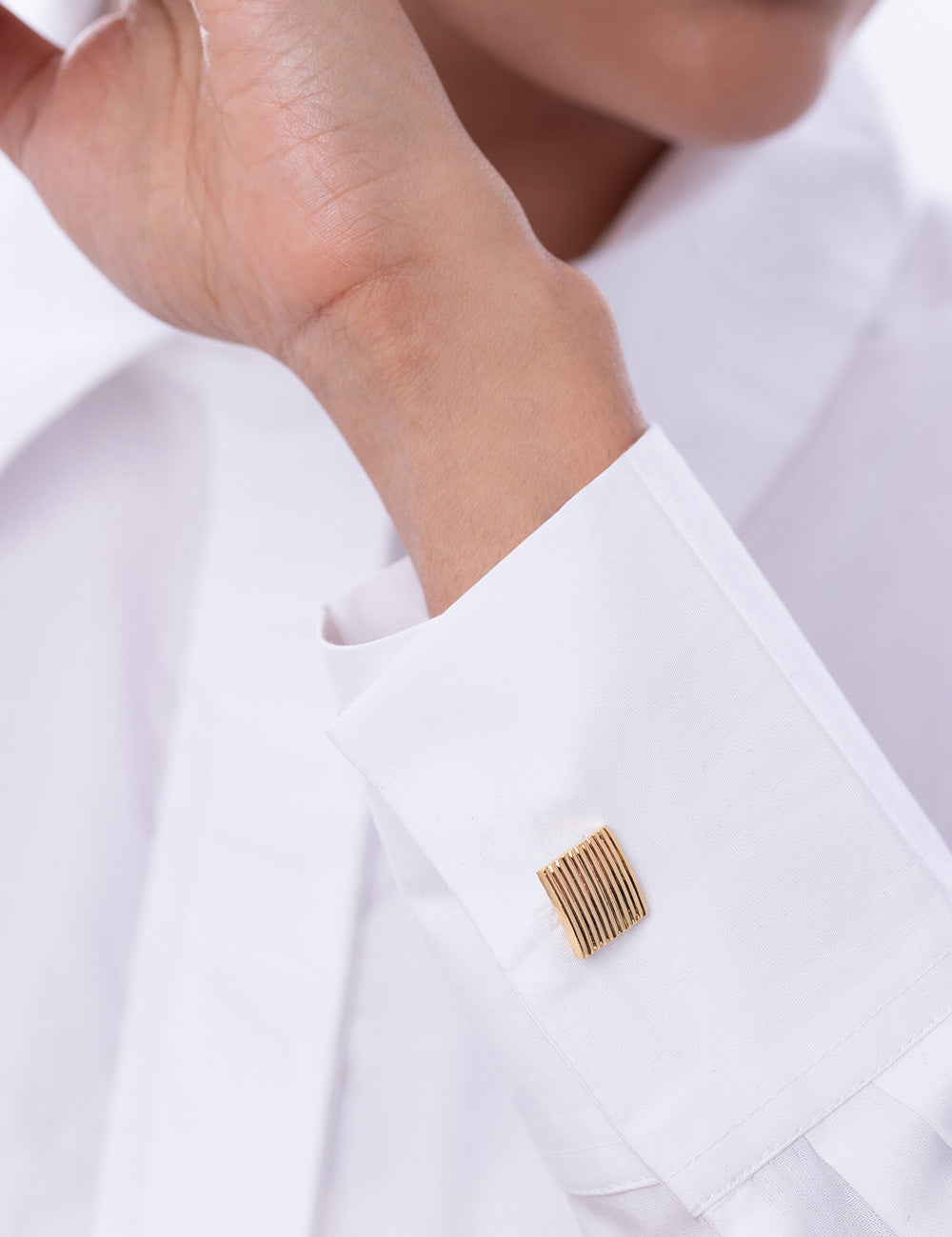 Golden Square Cufflink