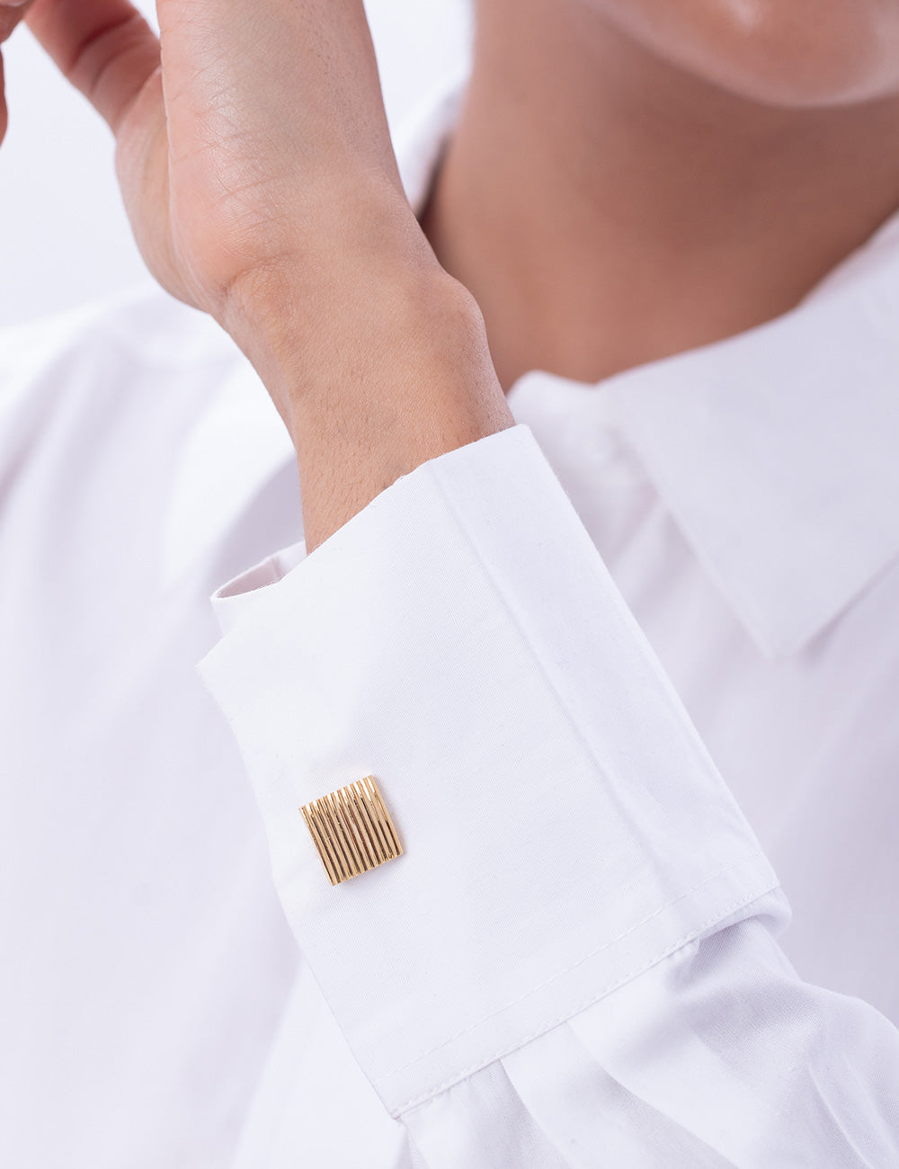 Golden Square Cufflink