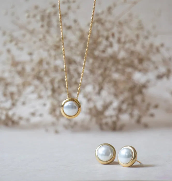 Peacemaker Neckchain & Stud set- 24K Gold Plated