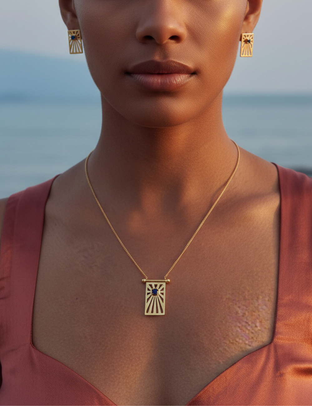 Nazar Neckchain | Handmade | 24K Gold Plated | Made in India