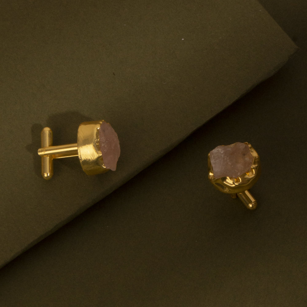 Rose Quartz Cufflink
