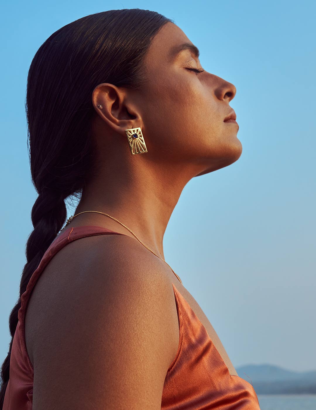 Nazar Earrings | Handmade | 24K Gold Plated | Made in India