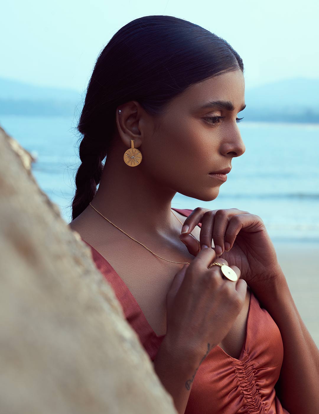 Ark Earrings | Handmade | 24K Gold Plated | Made in India