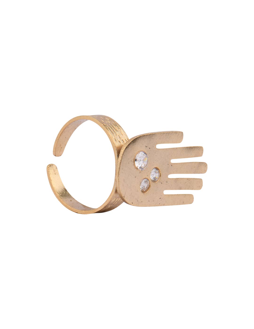 Hamsa Ring | Handmade | 24K Gold Plated | Made in India