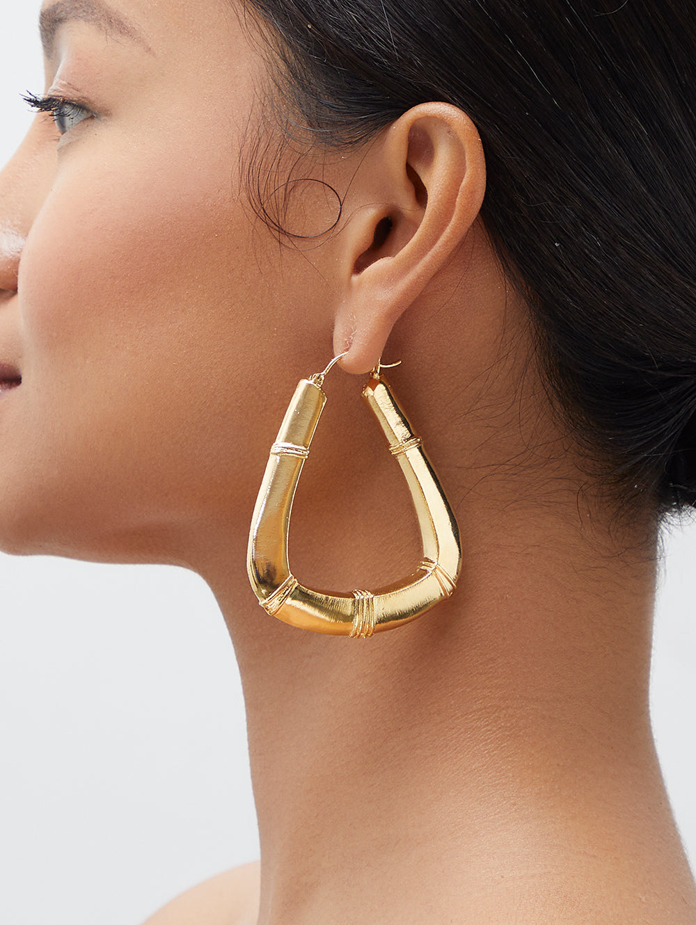 Leora Hoops | 24k Gold Plated | Handmade | Made in India
