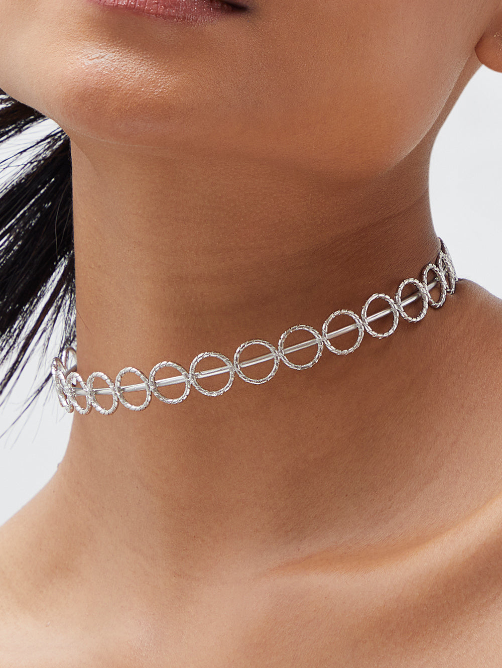 Noor Choker - Silver