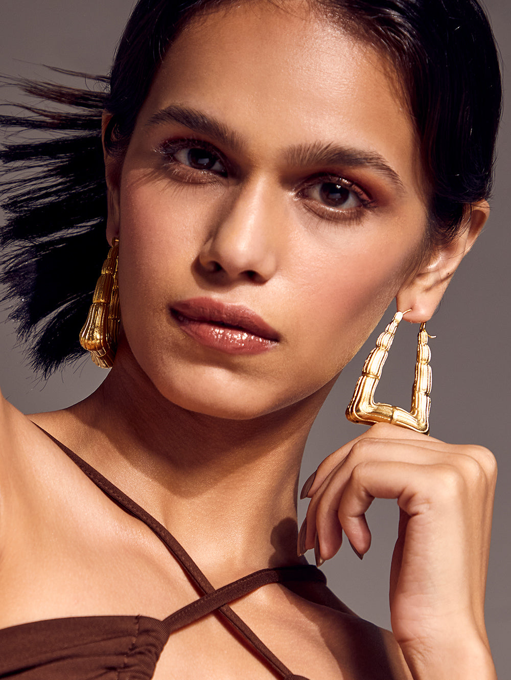 Athira Hoops | 24k Gold Plated | Handmade | Made in India