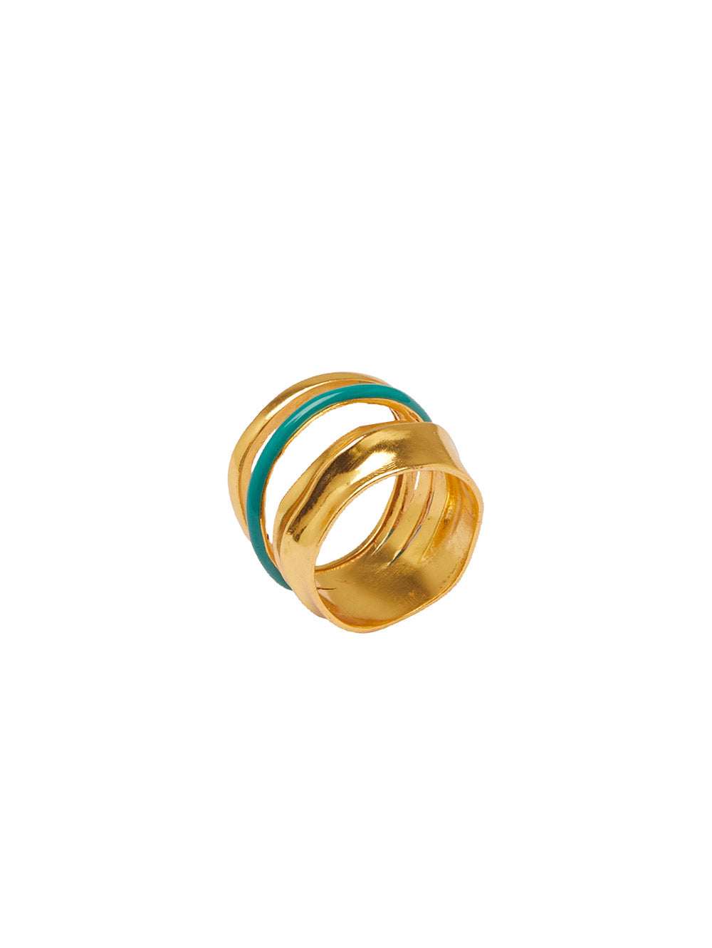 Teal Layer Ring