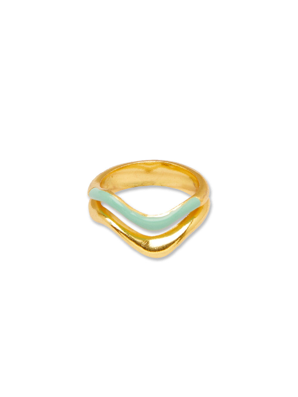 Mint Wave Ring