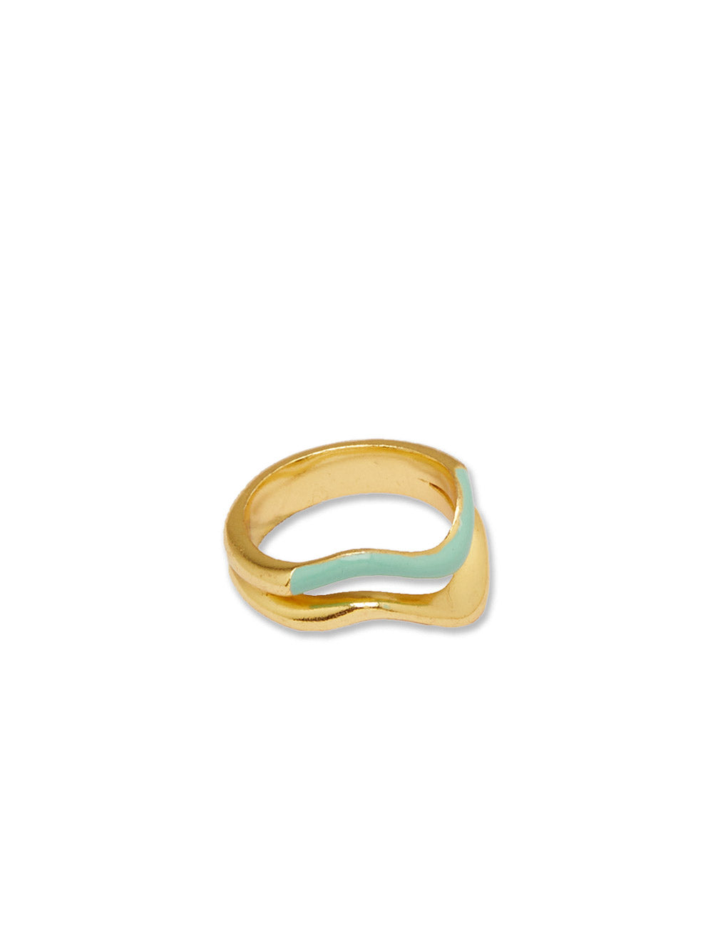 Mint Wave Ring