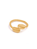 Golden Double Bean Ring