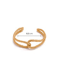 Golden Threaded Interlocked Bracelet
