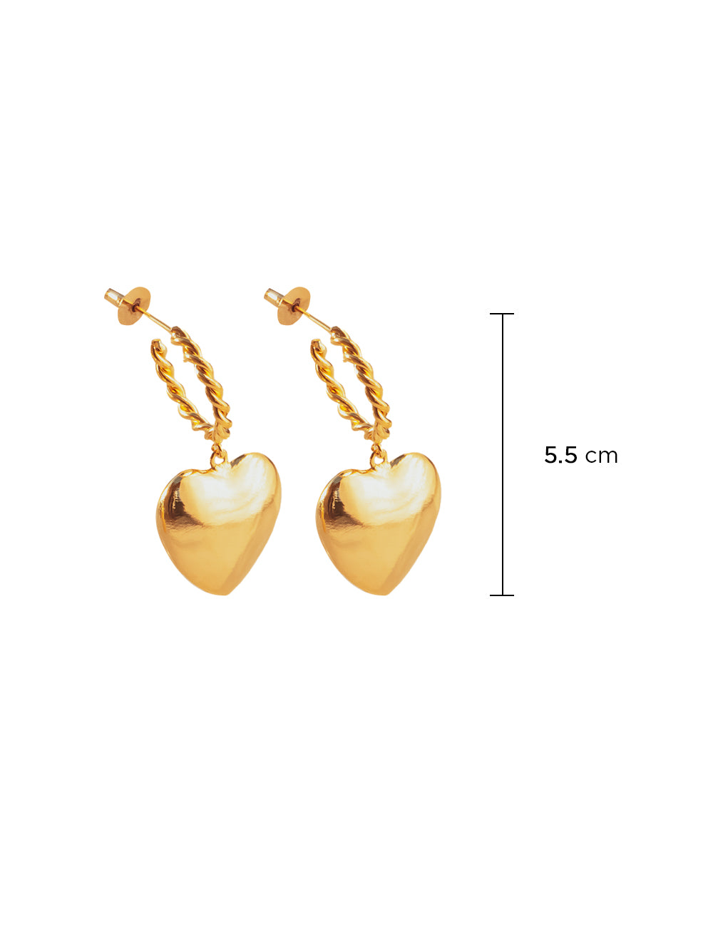 Love Candy Hoops- Gold | 24k Gold plated | Anti-tarnish