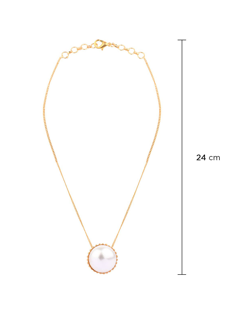 Pearl Neckchain (Semi-Precious Pearls) | Handmade | 24K Gold Plated | Made in India