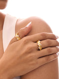 Stacked Gold American Diamond Ring