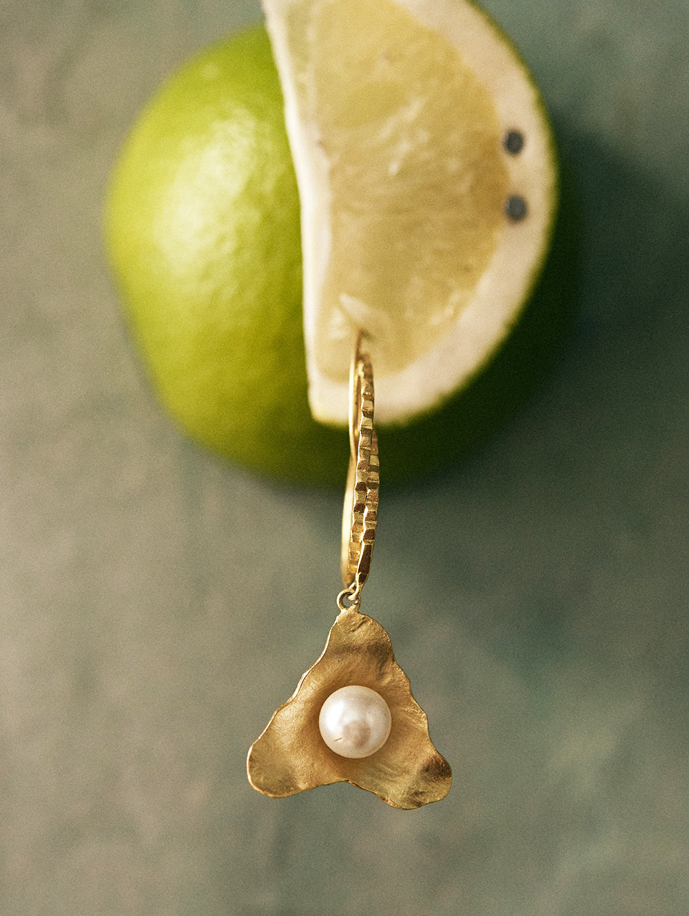 Reeva Gold Loop Drop Earrings
