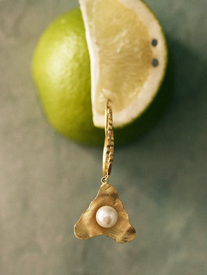 Reeva Gold Loop Drop Earrings