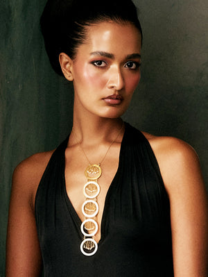 Reeva Golden Tie Necklace