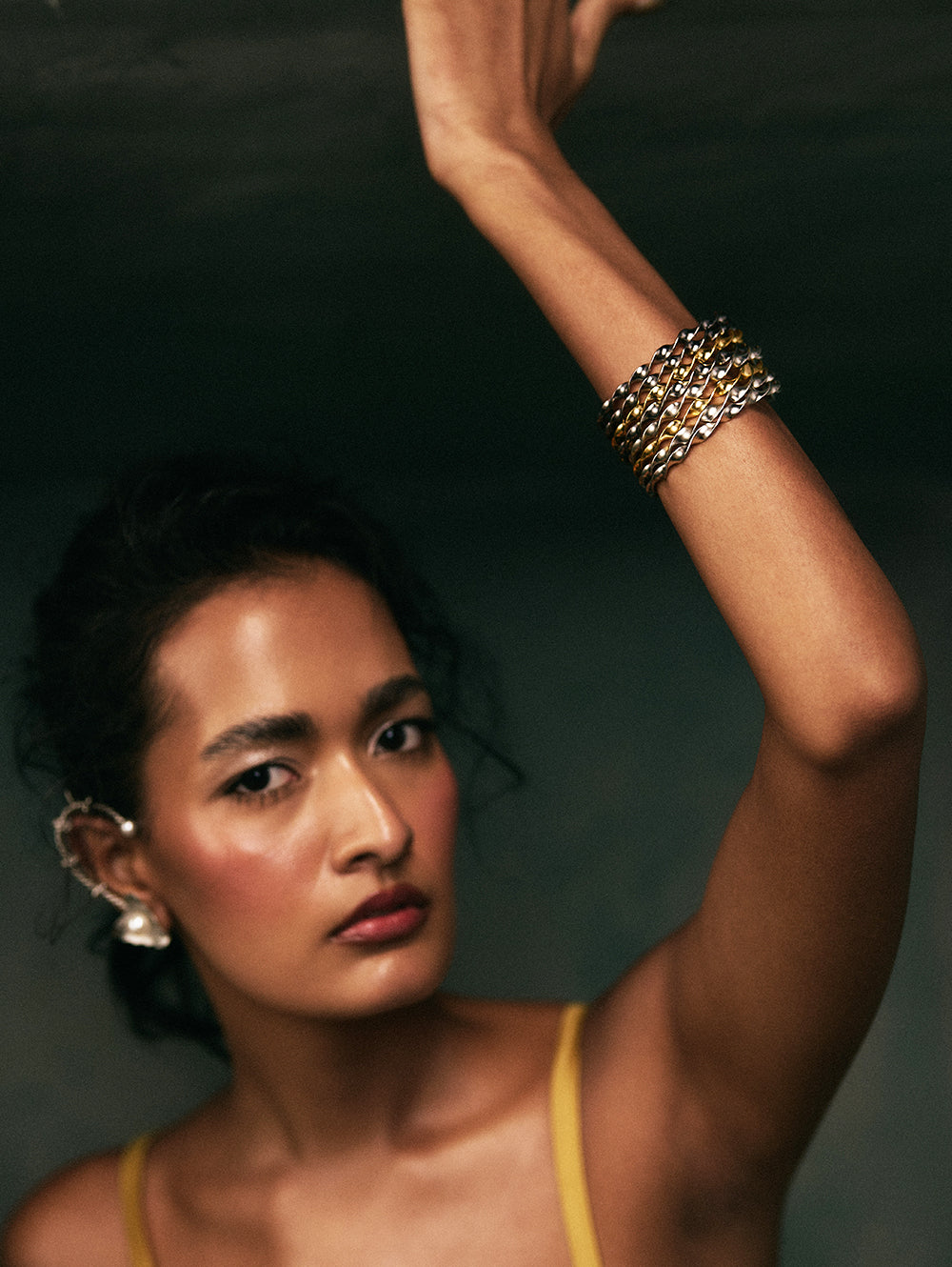 Reeva Silver Bangles