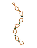 Emerald Rani Link Chain Bracelet