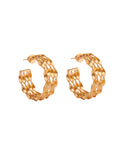 Filza Hoops | 24k Gold Plated | Handmade | Made in India