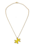 Yellow Puzzle Neckchain