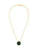 Emerald Neckchain (Semi Precious Emerald) | Handmade | 24K Gold Plated | Made in India