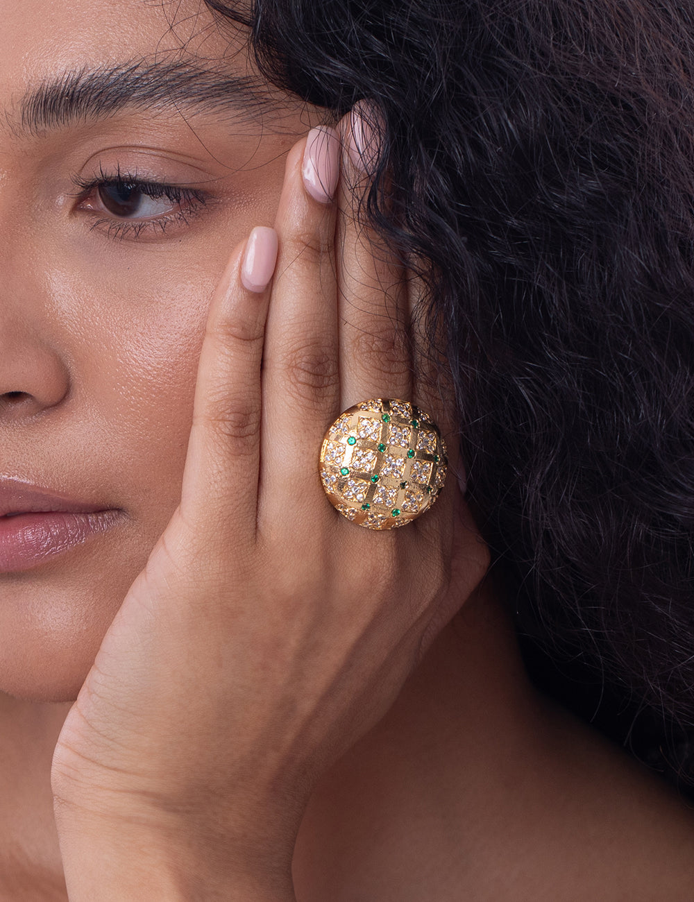 Mastani Emerald Ring