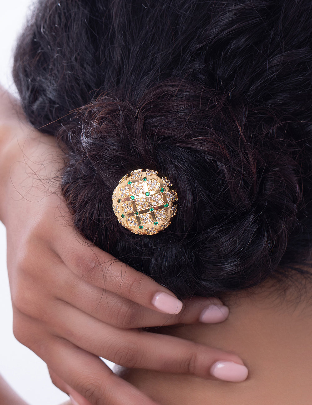 Mastani Emerald Bun Clip